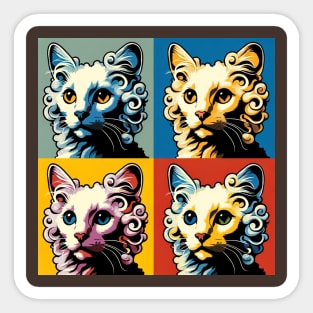 American Curl Pop Art - Cat Lovers Sticker